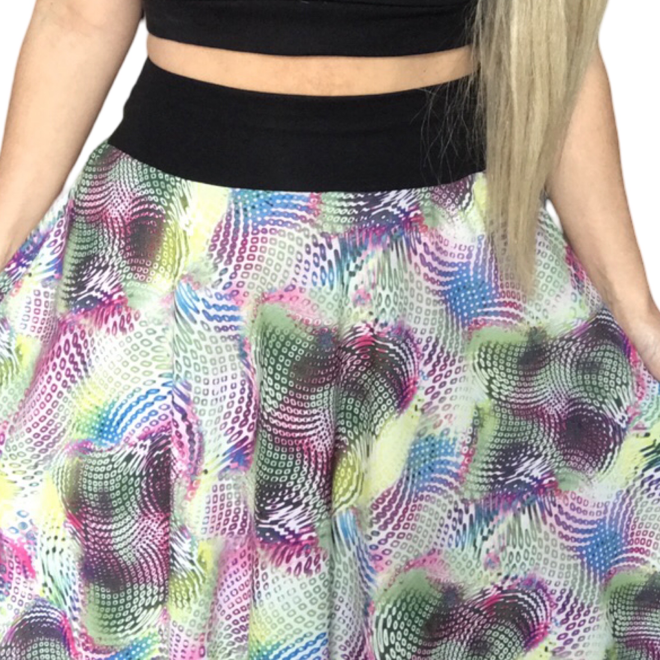 Dlouhá letní sukně - maxi sukně multicolor BOROS SK-L-MC02